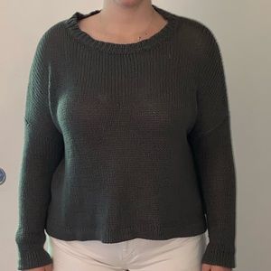 Gray holy knit sweater from forever 21